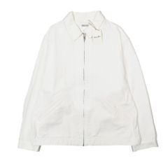 未使用 24SS STEVEN ALAN スティーブンアラン BEPPETEX ジップ ショート ワークジャケット ブルゾン カバーオール ホワイト L メンズ 古着 中古 USED