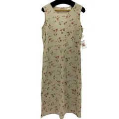 ユーズドフルギ USED古着 80-90s FASHION BUG 花柄 リネンレーヨン ノースリーブ ワンピース レディース 表記無 