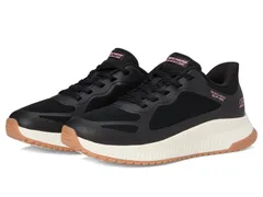 スケッチャーズ レディース シューズ スニーカー BOBS from SKECHERS Hands Free SlipIns Bobsquad 4 Staple Look Black ブラック