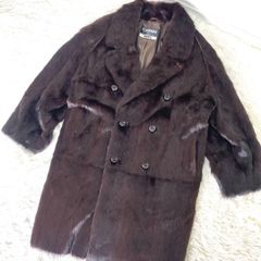 エンバ EMBA メンズ ファーコート ウィーゼル ダークブラウン