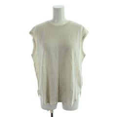 スピック&スパン Spick&Span 24SS リネン天竺ノースリーブプルオーバー カットソー 麻 F グレー 無地 ラウンドネック 24070200311020 /AP