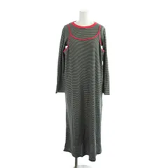 ハローサンフランシスコ HELLO.SANFRANCISCO ロンTEE付ボーダーワンピース ONE 黒 ブラック ボーダー柄 長袖 キャミソール風デザイン /AP