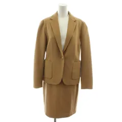 グリーンレーベルリラクシング ユナイテッドアローズ green label relaxing セットアップ スーツ テーラードジャケット ブレザー 長袖 タイトスカート ひざ丈 ウール 40 38 ベージュ /RR