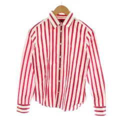 ラルフローレン RALPH LAUREN ストライプシャツ カジュアルシャツ 長袖 11 白 ホワイト 赤 レッド /RR