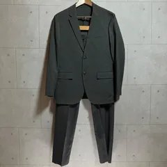 UNIQLO ユニクロ セットアップ スーツ 感動ジャケット テーラードジャケット アウター スリムフィット ドライ 感動パンツ スラックスパンツ ボトムス ウールライク S 上下セット ネイビー フォーマル ビジネス メンズ SQ-11-23