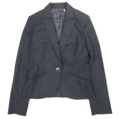 美品 BEATING HEART ビーティングハート テーラードジャケット ブレザー アウター 1B センターベント ウール 2 ブラック レディース 古着 中古 USED