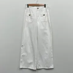 ZARA ザラ 白 デニム ワイド