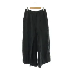 ジャーナルスタンダード JOURNAL STANDARD 24SS タックキュロット パンツ リネン ワイド 38 黒 ブラック /AU