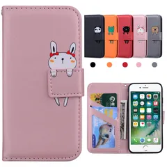 【即日発送】se2 iPhone 手帳型iPhone7 iPhone8 iPhone SE 第2世代 iPhone 通用 防塵 耐衝撃TPU素材 かわいい動物 ケース アイホン7 アイフォン8 iPhone SE 3 第3世代 2022 カード収納 スタンド機