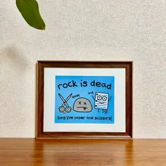 アウトレット☆新品☆額縁付アートポスター(BRUCE MCGAW GRAPHICS)☆Todd Goldman（トッド・ゴールドマン）☆Rock is dead