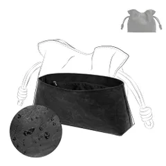 新品 DGAZ フラメンコ用 デュポン紙&シルク タイベック 超薄 インナーバッグ 防水 超軽量 柔らかい バッグインバッグ バッグオーガナイザー Flamenco適用（ブラック、medium）