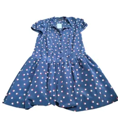  to b トゥービー　アニエスべー　新品未使用タグ付き　ドット柄ワンピ　襟付き　サテン調　レディース　36【Z1814】