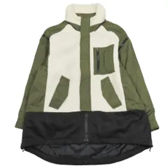 美品 COTE コート 2way ボアジャケット ベスト ジレ 中綿 ブルゾン ジップアップ カーキ ホワイト ブラック レディース 古着 中古 USED