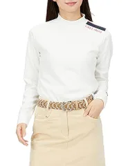 新品 [キャロウェイ] レディース 長袖 モックネックシャツ (ストレッチ・吸汗速乾性・UVカット・抗菌性) / ゴルフ インナー / C23233200 1030_ホワイト S