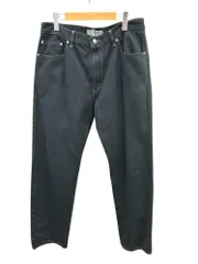 Levi’s (リーバイス) 505 後染めブラックデニムパンツ REGULAR FIT ストレート バングラデシュ製 裾シングル 005054886 W36 L32 黒 メンズ/027