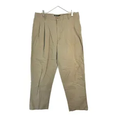 90年代 Polo by Ralph Lauren ポロ ラルフローレン 2タック チノパンツ ポロチノ ベージュ(メンズ W36 L31)中古 古着 X5650