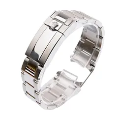 [KPONE] 時計パーツ ロレックス と互換性あり，ロレックス デイトナ，ロレックス サブマリーナ，固体ステンレス鋼，リベットを含む，20mm 21mm 時計ストラップpo