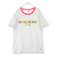 MOSCHINO (モスキーノ) SWIM NEON LOGO TEE スイム ネオンロゴ 半袖Tシャツ カットソー ホワイトのサムネイル