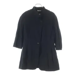 Max Mara (マックスマーラ) リネン 1B ハーフスリーブ 5分袖 テーラードジャケット ブラック レディース 38