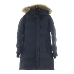 CANADA GOOSE (カナダグース) BLACK LABEL SHELBURNE PARKA ブラックレーベル シェルバーンパーカー ファーフーデッド ロング ダウンジャケット ネイビー レディース 3802LBのサムネイル