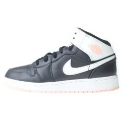 NIKE (ナイキ) GS AIR JORDAN 1 MID ARCTIC PUNCH 555112-061 エアジョーダン1 アークティックパンチ ミッドカットスニーカー ブラック/ホワイト US5Y/23.5cm レディース