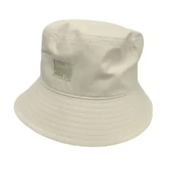 未使用 Paul Smith ポールスミス スクエアロゴ バケット ハット 帽子 刺繍 F ライトグレー メンズ レディース 古着 中古 USED