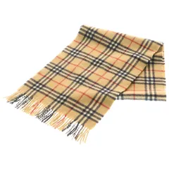 BURBERRY LONDON (バーバリーロンドン) ノバチェック柄 ウール マフラー ブラウン
