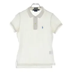 RALPH LAUREN (ラルフローレン) ワンポイントロゴ刺繍 半袖ポロシャツ ホワイト XS