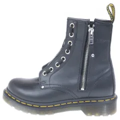 Dr.Martens (ドクターマーチン) 1460 TWIN ZIP 8ホール ツインジップ レザーブーツ レディース ブラック