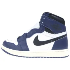 NIKE (ナイキ) AIR JORDAN 1 RETRO HIGH OG MIDNIGHT NAVY エアジョーダン1 レトロ ミッドナイト ハイカットスニーカー ネイビー/ホワイト US9/27cm DZ5485-401