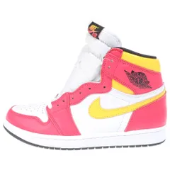 NIKE (ナイキ) AIR JORDAN 1 RETRO HIGH OG LIGHT FUSION RED エアジョーダン1 レトロ ライトフュージョン ハイカットスニーカー レッド/イエロー US9/27cm 555088-603