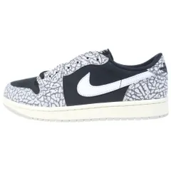 NIKE (ナイキ) AIR JORDAN 1 RETRO LOW OG BLACK CEMENT エアジョーダン1 レトロ ブラックセメント ローカットスニーカー グレー/ブラック US9/27cm CZ0790-001