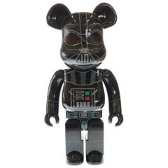 MEDICOM TOY BE@RBRICK DARTH VADER (Rogue One) Chrome Ver 1000% Bearbrick Darth Vader Chrome Version Figure Doll Black