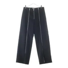 JIL SANDER (ジルサンダー) Front Zip Wide Trousers フロントジップ ワイドフレアトラウザー BLK ブラック ウールのサムネイル