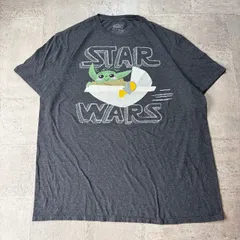 O-544 STARWARS スターウォーズ ベビーヨーダ グラフィックプリントTシャツ サイズL