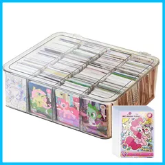 JUSTBOKU カードケース トレカ 大容量 トレカケース ストレージボックス トレーディングカードケース アクリル 透明 収納