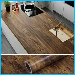 VEELIKE 壁紙 木目 リメイクシート 木目 ブラウン 極厚手 40cmx300cm カッティングシート ウォールステッカー インテリア シート 壁紙 つや消し おしゃれ 北欧 貼ってはがせる 防水シート 防油 防カビ 補修 装飾 テーブル デスク リビン