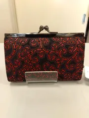 M7  インデンヤ  印傳屋  がま口財布  黒✕赤  コンパクト  小さい  美品のサムネイル