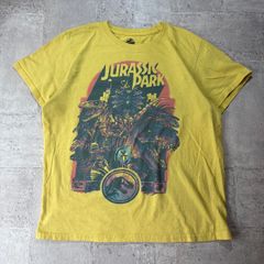 海外公式 ジュラシックワールド Tシャツ L XL ユニバ着用 裾爪痕 希少 