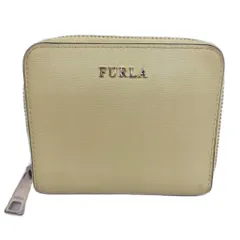 フルラ FURLA 財布 ラウンドジップ スクエア ウォレット サフィアーノレザー コンパクト クリームイエロー