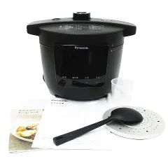 通電確認済み Panasonic パナソニック 電気圧力なべ ブラック 2024年製 NF-PC400-K 取扱説明書 レシピ お玉 S0004-08-0318⑧
