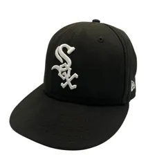 ■ New Era（ニューエラ） MLB シカゴ・ホワイトソックス 59FIFTY fitted cap ブラック 7 1/4 バイオレット刺繍キャップ
