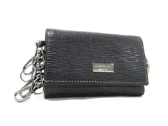 Salvatore Ferragamo フェラガモ キーケース REVIVAL リバイバル 667075 ブラック レザー ユニセックス 6連 ガンメタ金具 美品