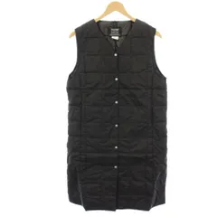 タイオン TAION タグ付き ロペ ROPE 別注Vネックロングベスト ダウンベスト ナイロン L 黒 ブラック GGL-51100-B /HN ■GY11