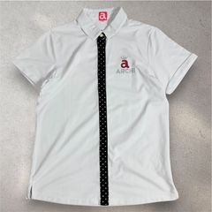 Excellent condition Archivio women's golf short-sleeved polo shirt, white, size 40 (L0161)