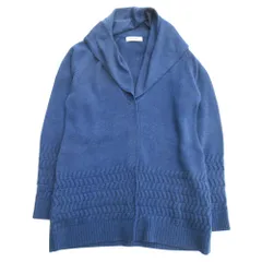 美品 mila schon ミラショーン ニット パーカー カーディガン カットソー アルパカ混 シルク混 ゆったり 長袖 大きいサイズ 42 レディース 古着 中古 USEDのサムネイル