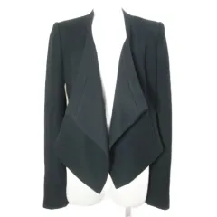 ビーシービージーマックスアズリア BCBGMAXAZRIA トッパージャケット 前開き 袖切替 総裏地 XXS 黒 ブラック /Xのサムネイル