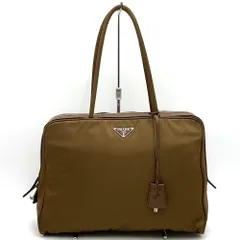 【ジャンク】PRADA プラダ トートバッグ ハンド ショルダー ナイロン ブラウン レディース ヴィンテージ