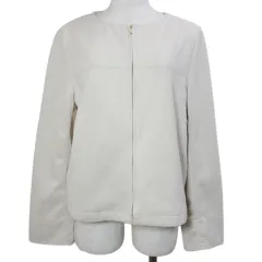 ロペピクニック ROPE Picnic リサイクルダンボールスエードブルゾン スプリングコート GDL12010 ジャケット ノーカラー ジップアップ 40 L相当 ベージュ /X