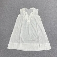 PA346 Rebecca Taylor レベッカテイラー ノースリーブワンピース ホワイ Sサイズ